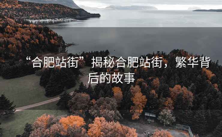 “合肥站街”揭秘合肥站街，繁華背后的故事