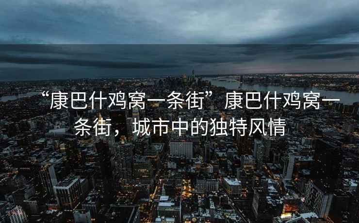 “康巴什雞窩一條街”康巴什雞窩一條街，城市中的獨(dú)特風(fēng)情