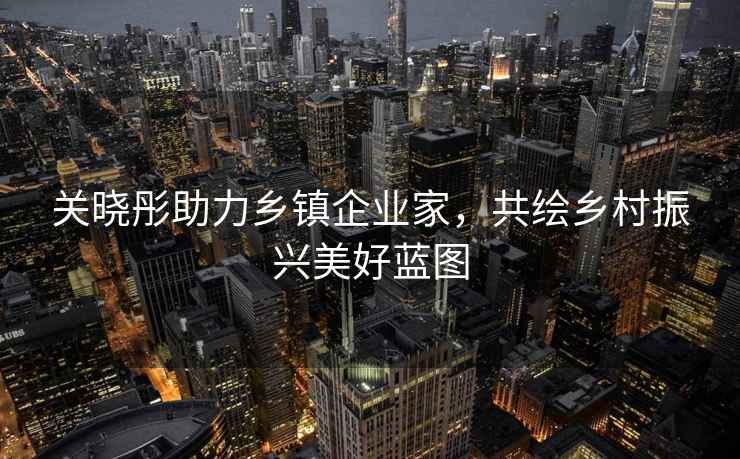 關(guān)曉彤助力鄉(xiāng)鎮(zhèn)企業(yè)家，共繪鄉(xiāng)村振興美好藍(lán)圖