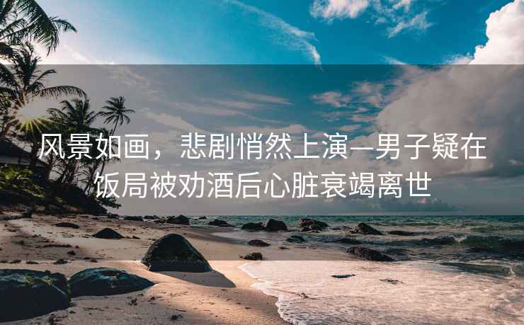 風(fēng)景如畫，悲劇悄然上演—男子疑在飯局被勸酒后心臟衰竭離世