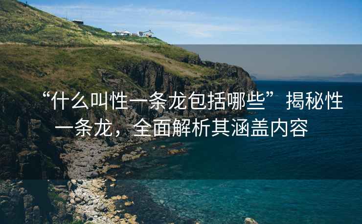 “什么叫性一條龍包括哪些”揭秘性一條龍，全面解析其涵蓋內(nèi)容