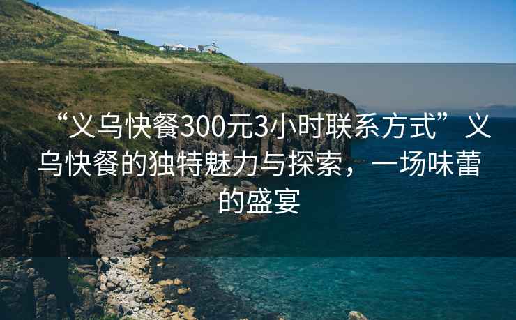 “義烏快餐300元3小時(shí)聯(lián)系方式”義烏快餐的獨(dú)特魅力與探索，一場(chǎng)味蕾的盛宴