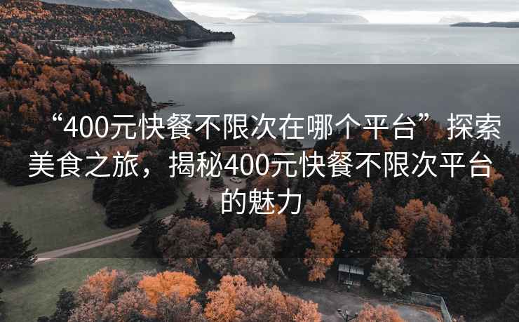 “400元快餐不限次在哪個平臺”探索美食之旅，揭秘400元快餐不限次平臺的魅力