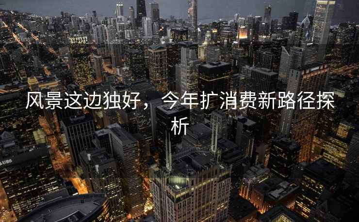 風(fēng)景這邊獨(dú)好，今年擴(kuò)消費(fèi)新路徑探析