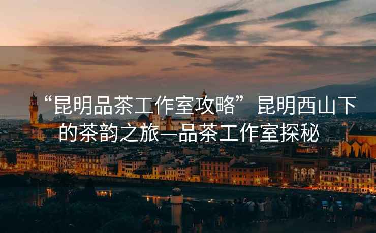 “昆明品茶工作室攻略”昆明西山下的茶韻之旅—品茶工作室探秘