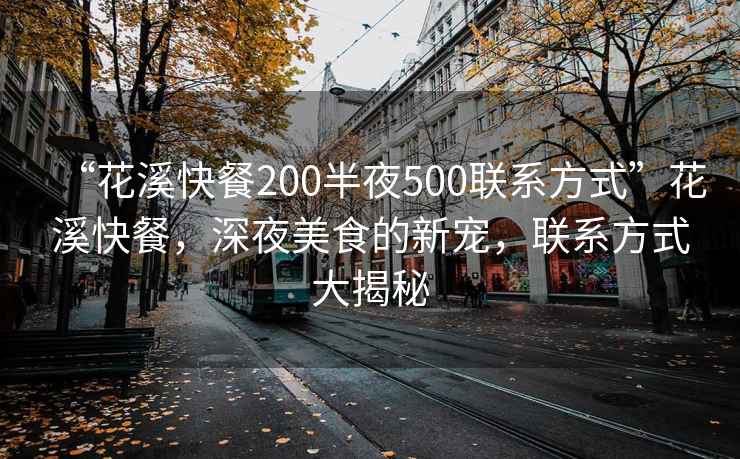 “花溪快餐200半夜500聯(lián)系方式”花溪快餐，深夜美食的新寵，聯(lián)系方式大揭秘