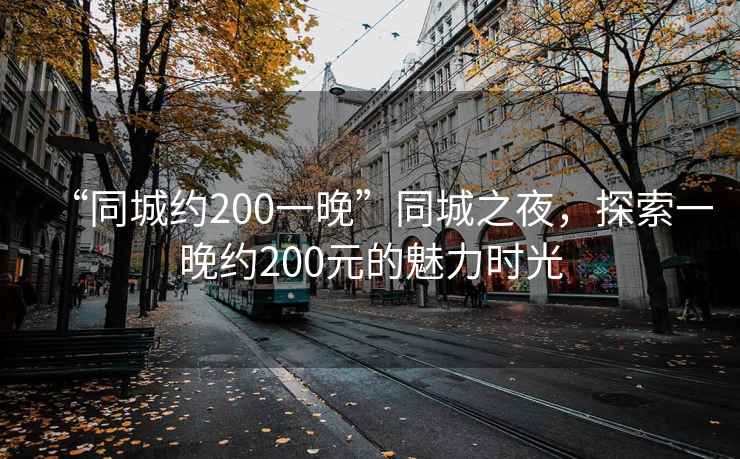 “同城約200一晚”同城之夜，探索一晚約200元的魅力時光