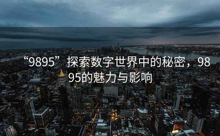 “9895”探索數(shù)字世界中的秘密，9895的魅力與影響