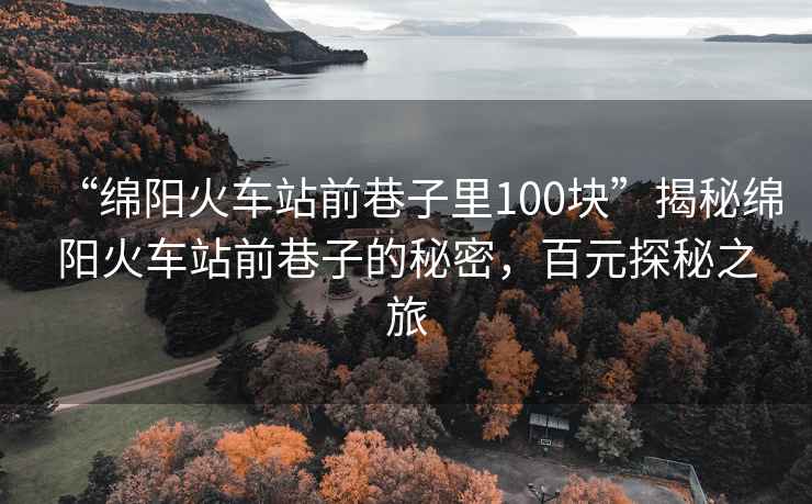 “綿陽火車站前巷子里100塊”揭秘綿陽火車站前巷子的秘密，百元探秘之旅