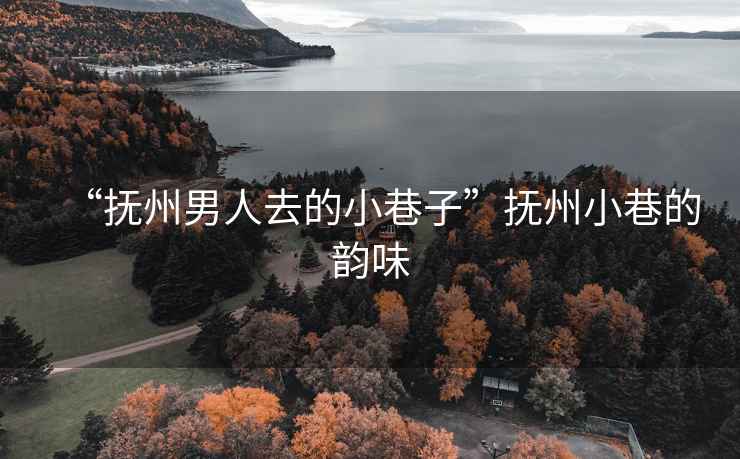 “撫州男人去的小巷子”撫州小巷的韻味