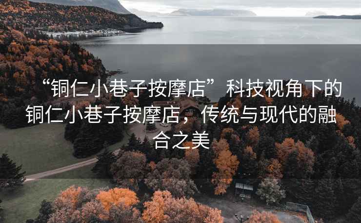 “銅仁小巷子按摩店”科技視角下的銅仁小巷子按摩店，傳統(tǒng)與現(xiàn)代的融合之美