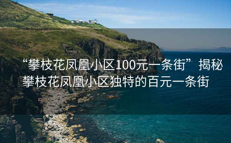 “攀枝花鳳凰小區(qū)100元一條街”揭秘攀枝花鳳凰小區(qū)獨特的百元一條街