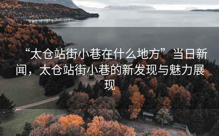 “太倉站街小巷在什么地方”當(dāng)日新聞，太倉站街小巷的新發(fā)現(xiàn)與魅力展現(xiàn)