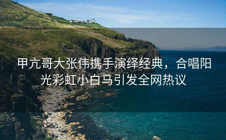 甲亢哥大張偉攜手演繹經典，合唱陽光彩虹小白馬引發(fā)全網熱議
