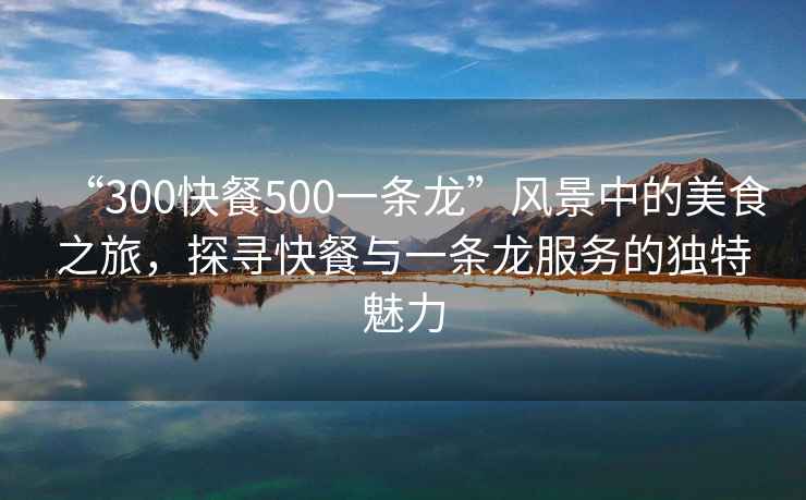 “300快餐500一條龍”風(fēng)景中的美食之旅，探尋快餐與一條龍服務(wù)的獨(dú)特魅力