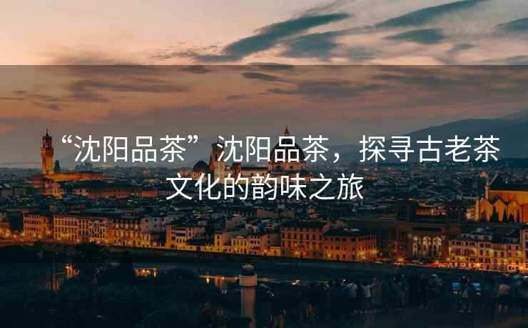 “沈陽品茶”沈陽品茶，探尋古老茶文化的韻味之旅