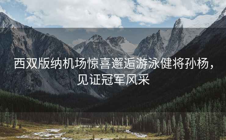 西雙版納機場驚喜邂逅游泳健將孫楊，見證冠軍風(fēng)采