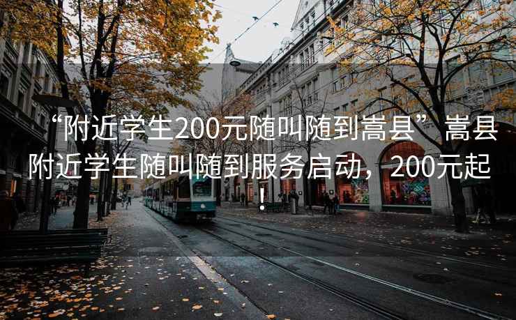 “附近學(xué)生200元隨叫隨到嵩縣”嵩縣附近學(xué)生隨叫隨到服務(wù)啟動(dòng)，200元起！