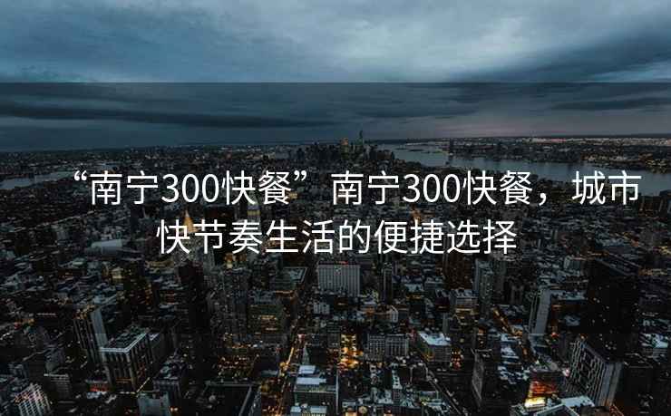 “南寧300快餐”南寧300快餐，城市快節(jié)奏生活的便捷選擇