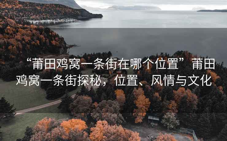 “莆田雞窩一條街在哪個(gè)位置”莆田雞窩一條街探秘，位置、風(fēng)情與文化