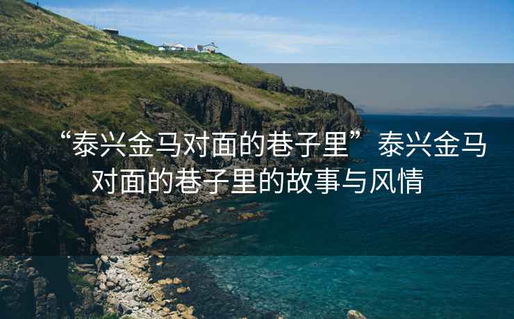 “泰興金馬對面的巷子里”泰興金馬對面的巷子里的故事與風(fēng)情