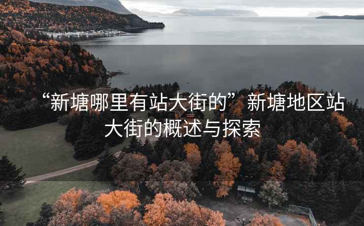 “新塘哪里有站大街的”新塘地區(qū)站大街的概述與探索