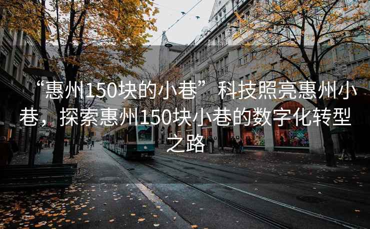 “惠州150塊的小巷”科技照亮惠州小巷，探索惠州150塊小巷的數(shù)字化轉(zhuǎn)型之路
