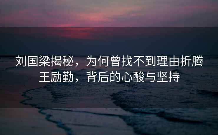 劉國梁揭秘，為何曾找不到理由折騰王勵勤，背后的心酸與堅(jiān)持