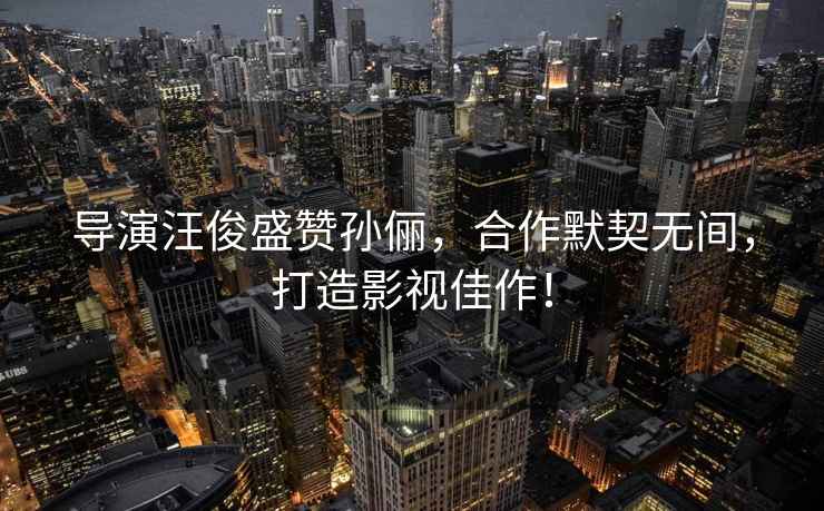 導(dǎo)演汪俊盛贊孫儷，合作默契無間，打造影視佳作！