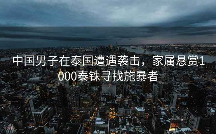 中國(guó)男子在泰國(guó)遭遇襲擊，家屬懸賞1000泰銖尋找施暴者