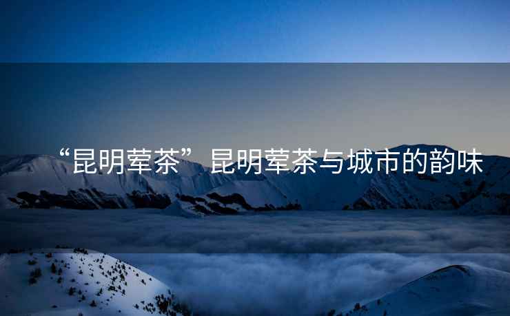 “昆明葷茶”昆明葷茶與城市的韻味