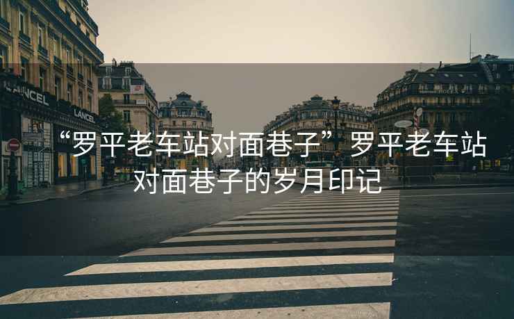 “羅平老車站對面巷子”羅平老車站對面巷子的歲月印記