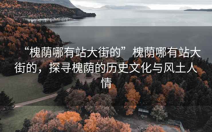“槐蔭哪有站大街的”槐蔭哪有站大街的，探尋槐蔭的歷史文化與風土人情