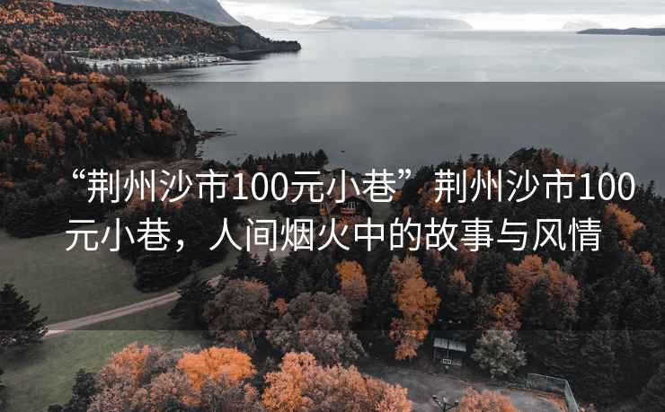 “荊州沙市100元小巷”荊州沙市100元小巷，人間煙火中的故事與風(fēng)情