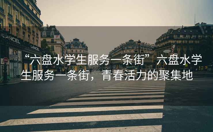 “六盤水學(xué)生服務(wù)一條街”六盤水學(xué)生服務(wù)一條街，青春活力的聚集地
