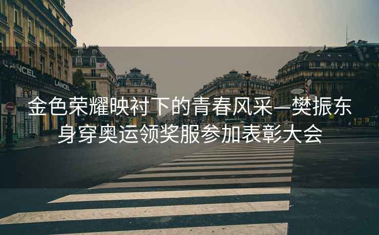 金色榮耀映襯下的青春風(fēng)采—樊振東身穿奧運(yùn)領(lǐng)獎(jiǎng)服參加表彰大會(huì)