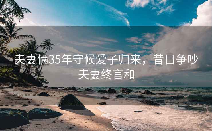 夫妻倆35年守候愛(ài)子歸來(lái)，昔日爭(zhēng)吵夫妻終言和