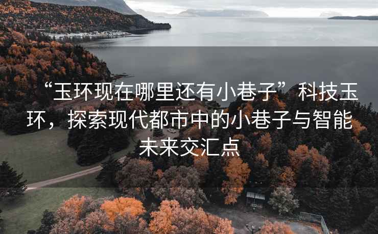 “玉環(huán)現(xiàn)在哪里還有小巷子”科技玉環(huán)，探索現(xiàn)代都市中的小巷子與智能未來(lái)交匯點(diǎn)