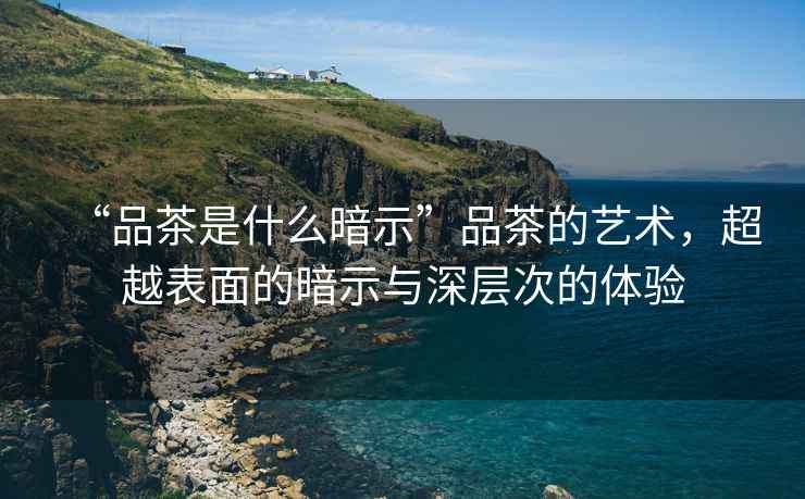 “品茶是什么暗示”品茶的藝術(shù)，超越表面的暗示與深層次的體驗