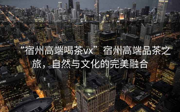 “宿州高端喝茶vx”宿州高端品茶之旅，自然與文化的完美融合