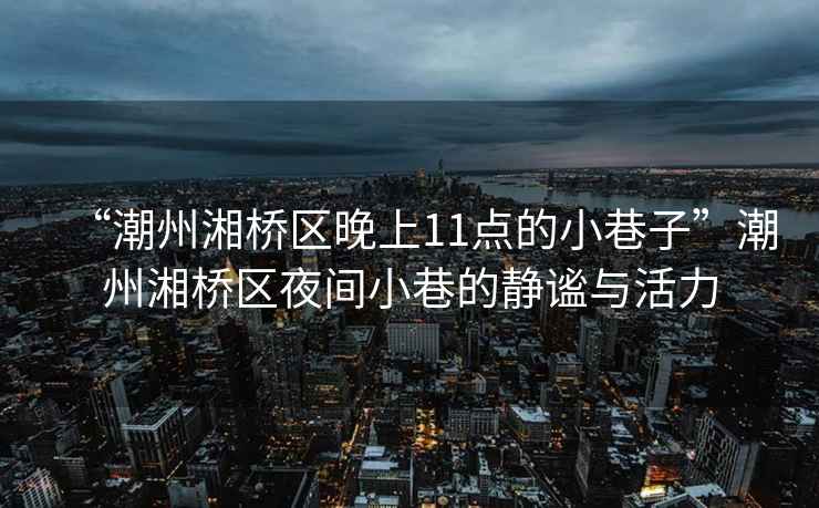 “潮州湘橋區(qū)晚上11點的小巷子”潮州湘橋區(qū)夜間小巷的靜謐與活力