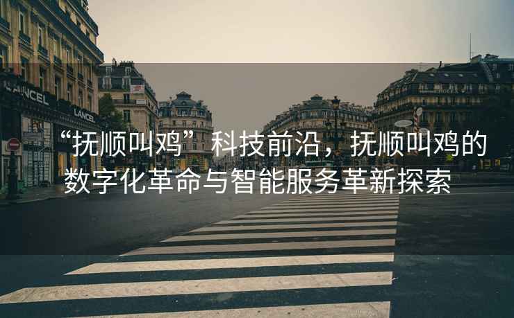 “撫順叫雞”科技前沿，撫順叫雞的數(shù)字化革命與智能服務革新探索