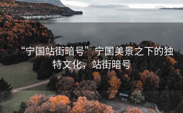 “寧國站街暗號”寧國美景之下的獨(dú)特文化，站街暗號