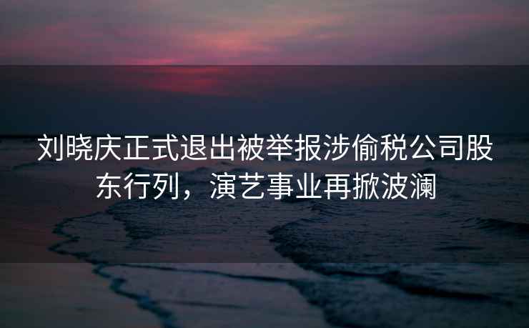 劉曉慶正式退出被舉報涉偷稅公司股東行列，演藝事業(yè)再掀波瀾
