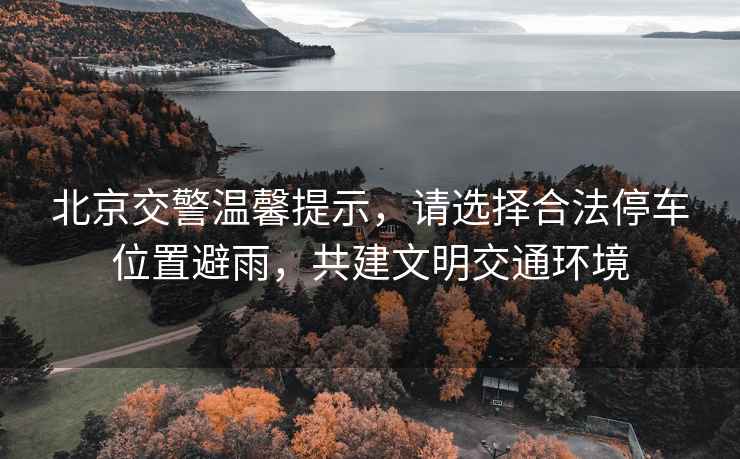 北京交警溫馨提示，請選擇合法停車位置避雨，共建文明交通環(huán)境