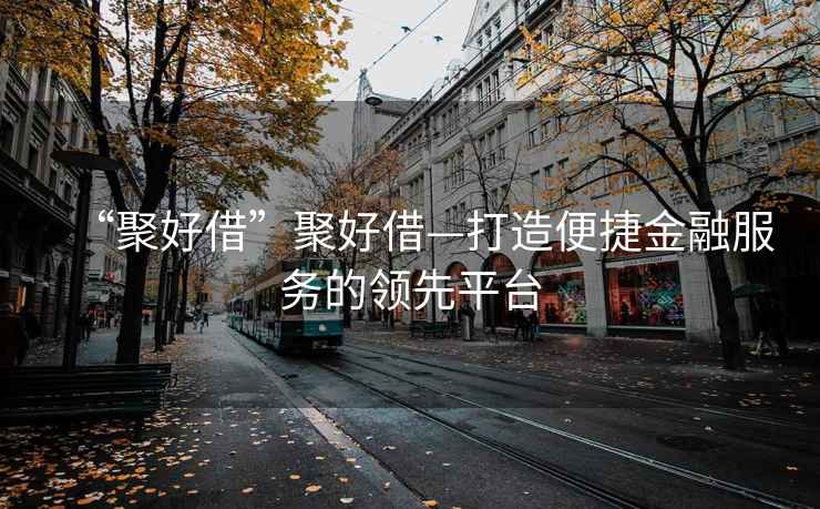 “聚好借”聚好借—打造便捷金融服務(wù)的領(lǐng)先平臺