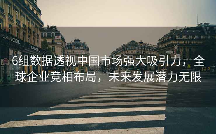 6組數(shù)據(jù)透視中國市場強大吸引力，全球企業(yè)競相布局，未來發(fā)展?jié)摿o限