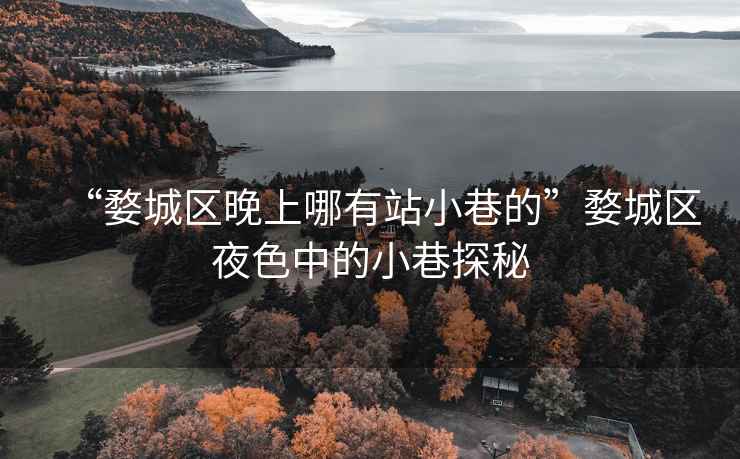 “婺城區(qū)晚上哪有站小巷的”婺城區(qū)夜色中的小巷探秘
