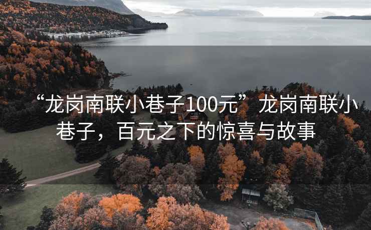 “龍崗南聯(lián)小巷子100元”龍崗南聯(lián)小巷子，百元之下的驚喜與故事