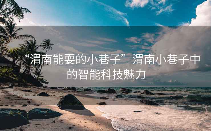 “渭南能耍的小巷子”渭南小巷子中的智能科技魅力